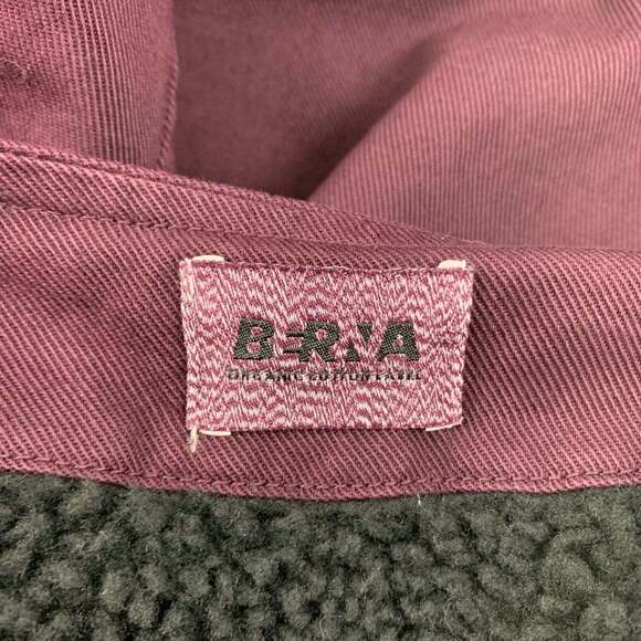 BERNA Burgundy Cotton Patch Pocket Vest - Picture 6 of 7